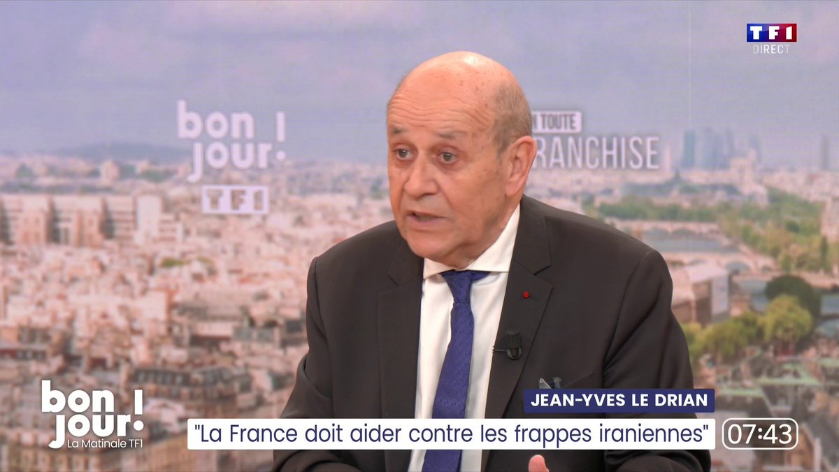 🗣️ "Nous avons ouvert des négociations, mais Trump répond qu’il n’en est pas question et le pouvoir iranien refuse. Je suis assez pessimiste" 💬 Jean-Yves Le Drian, représentant personnel du président de la République au Liban ▶️ Adrien Gindre