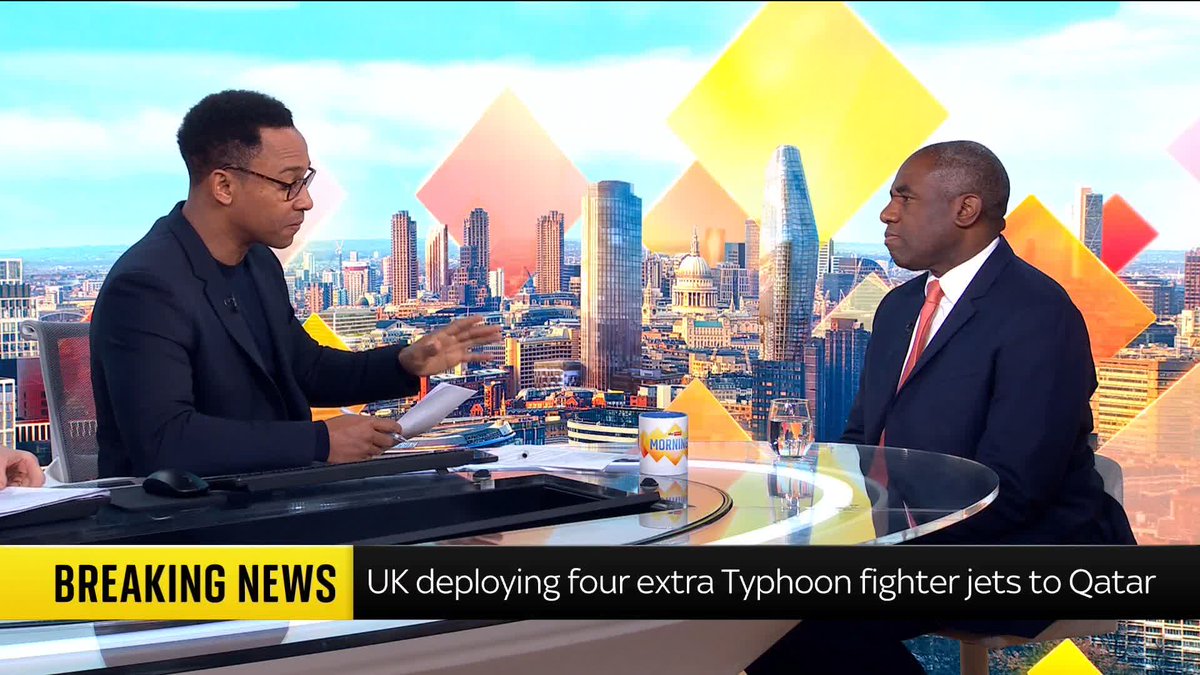 'What is the UK govt's assessment of when this war will come to an end?' - Kamali Melbourne 'This may run for a number of days...our number one priority is to support British nationals in the region and to get them out safely over the coming weeks,' - David Lammy