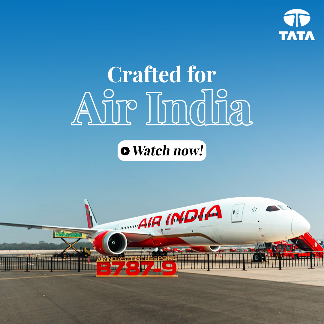 Presenting Air India's all-new first line-fit Boeing 787-9 ready to soar the skies. #ThisIsTata #AirIndia Air India