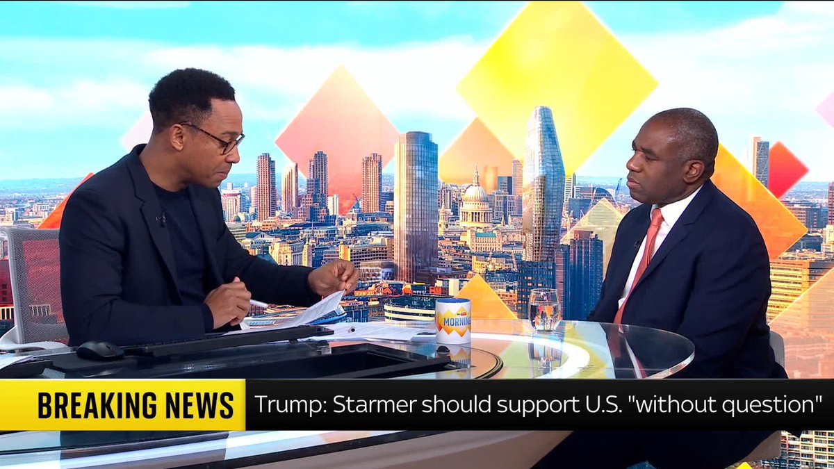 Sky's Kamali Melbourne asks David Lammy about a reported U.S. strike on a school in Iran on the first day of the war and if the UK has assessed what happened. The deputy PM says he is not aware of any assessment, and it is for the U.S. to comment.