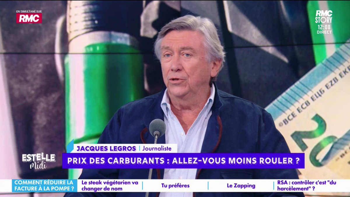 🚗 Prix du carburant 🎙️ Jacques Legros : "L'essence qu'on achète aujourd'hui a été approvisionnée il y a quelques semaines à l'époque où le prix n'était pas celui d'aujourd'hui... Pourquoi cette anticipation des hausses ! Ça monte vite et ça redescend lentement... Pourquoi ?!"
