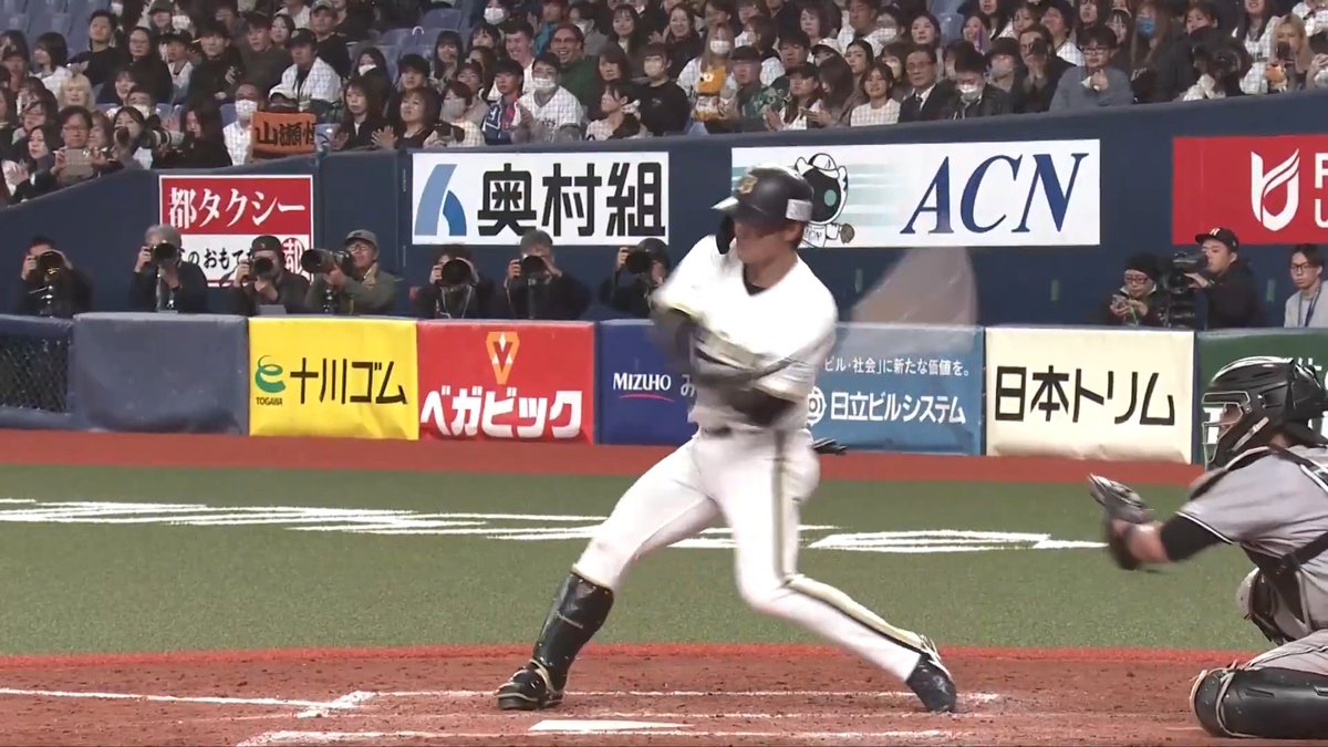 9回裏2アウトからの一打‼️ オリックス 山中稜真 選手の2点タイムリー2ベースヒット👏 👇ライブ配信はこちら