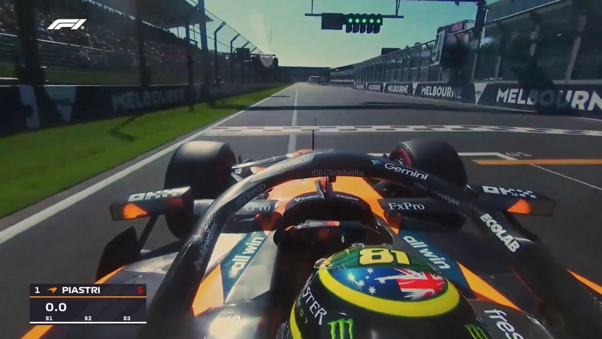 An Aussie on top Down Under 🙃 Ride onboard with Oscar Piastri as he set Friday's fastest lap around Melbourne's Albert Park Circuit 🇦🇺 #F1 #AusGP