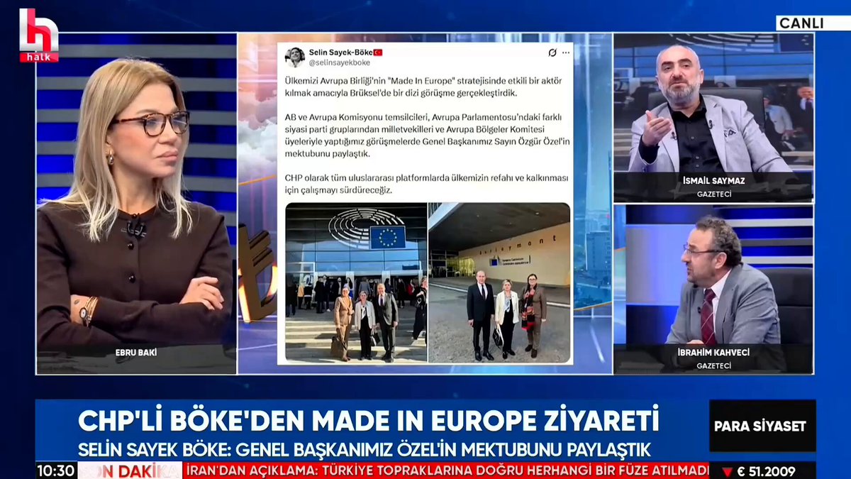Burhanettin Bulut’un iletişim alanında başarısız ve liyakatsiz olduğu, Halk TV ekranlarında İsmail Saymaz, İbrahim Kahveci ve Ebru Baki tarafından eleştirilmiş. Aylardır söz ettiğim iletişim alanındaki başarısızlık ve liyakatsizliğin, haber kanallarında eleştiriliyor olması beni memnun etti. Umarım bu eleştirilere kulak verilir ve çözüm üretilir. • Burhanettin Bulut eczacıysa, o zaman ne işi var medya ve halkla ilişkilerde? • Muhalefet partisi bu kadar liyakatten bahsederken iletişimi nasıl eczacıya bırakıyor? • Bu kadar gazetecinin arasında eczacıyı getirip basın ve medya sorumlusu yaptılar. • İletişim Burhanettin Bulut’un ilgi alanı mı? Cevap: Bilmiyorum. • Burhanettin Bulut’un basınla ilgili tek faaliyeti yerel basın konferansları. • CHP kayyum ve butlan meselesini tartışırken, belediye başkanları siyasi iktidarın baskısı altındayken, Burhanettin Bulut işi gücü bırakmış, Kastamonu’da yerel basın toplantısı düzenliyor. • İsmail Saymaz: Burhanettin Bey'in mesleği eczacılık. Benden ne kadar eczacı olursa, ondan da o kadar basın ve yayından sorumlu üye olur. • Burhanettin Bulut, yerel basın toplantıları yapacağına, CHP’nin medya stratejisini planlasa, bu yol kazası yaşanmazdı.