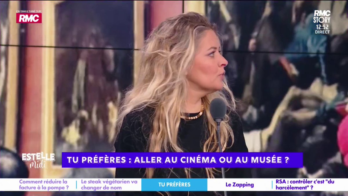 "Le cinéma non, je laisse les puces de lit aux autres... Je ne comprends pas que dans les cinémas, on te laisse acheter du saucisson qui pue, des bonbons, des chips, ça fait du bruit, les gens sur le téléphone !" Carine Galli