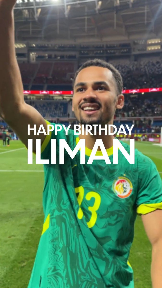 Celebrating a superstar today! 🇸🇳⭐️ Happiest of birthdays to #TotalEnergiesAFCON2025 champion, Iliman Ndiaye! 🎂
