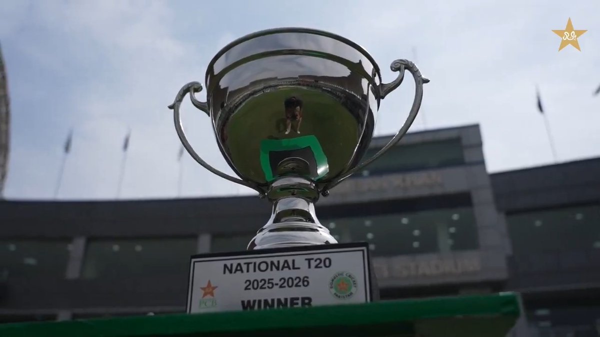 ABS Developers National T20 Cup 2026 trophy unveiled! 🏆 The action begins tomorrow 🏏 Tournament fixtures ➡️ #NationalT20Cup