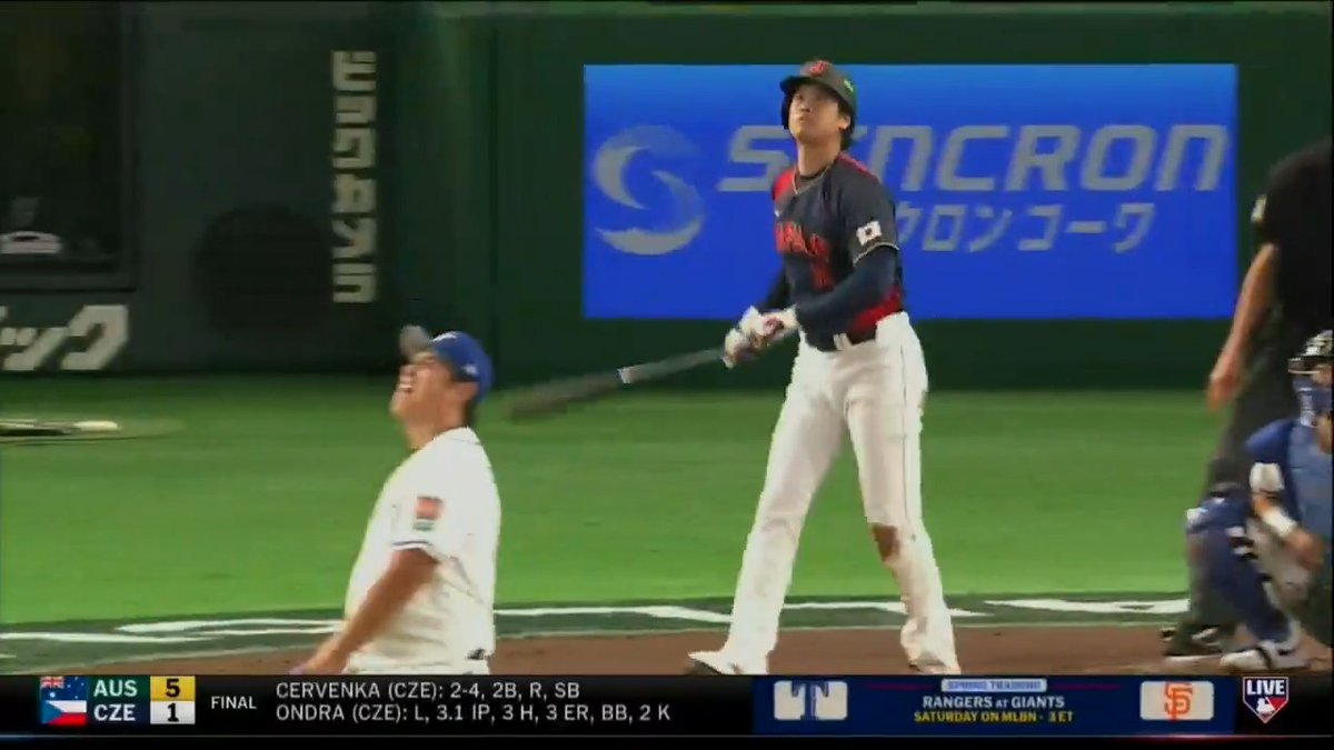 Shohei Ohtani hit a grand slam in his first game of the 2026 World Baseball Classic, because of course he did 🔥 “He rises to the occasion on EVERY [big] moment.”