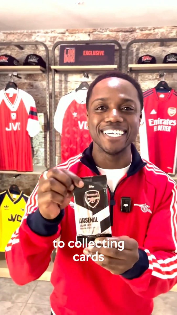 Celebrating the release of the 25/26 Arsenal Team Set 🙌 Wrapping up the Arsenal x Topps event last night at the Fanatics Collectibles store in London 🎞️
