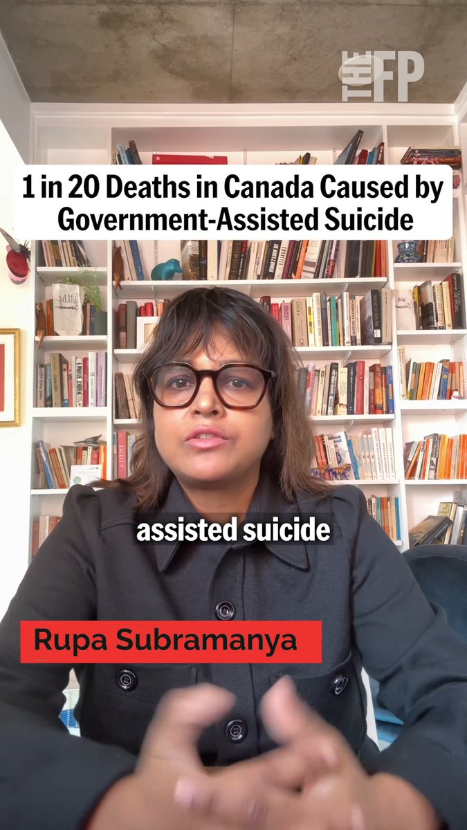 One out of every 20 deaths in Canada is now caused by the government’s assisted suicide program. What’s even more shocking is how fast the deaths are approved, writes @RupaSubramanya.