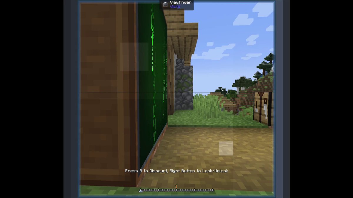 This Minecraft Mod "Vista" adds TVs to the game they can display various video cassettes found around the world as well as live feeds from the 'viewfinder' block that acts as a security camera idk how they managed to make this but it looks sick