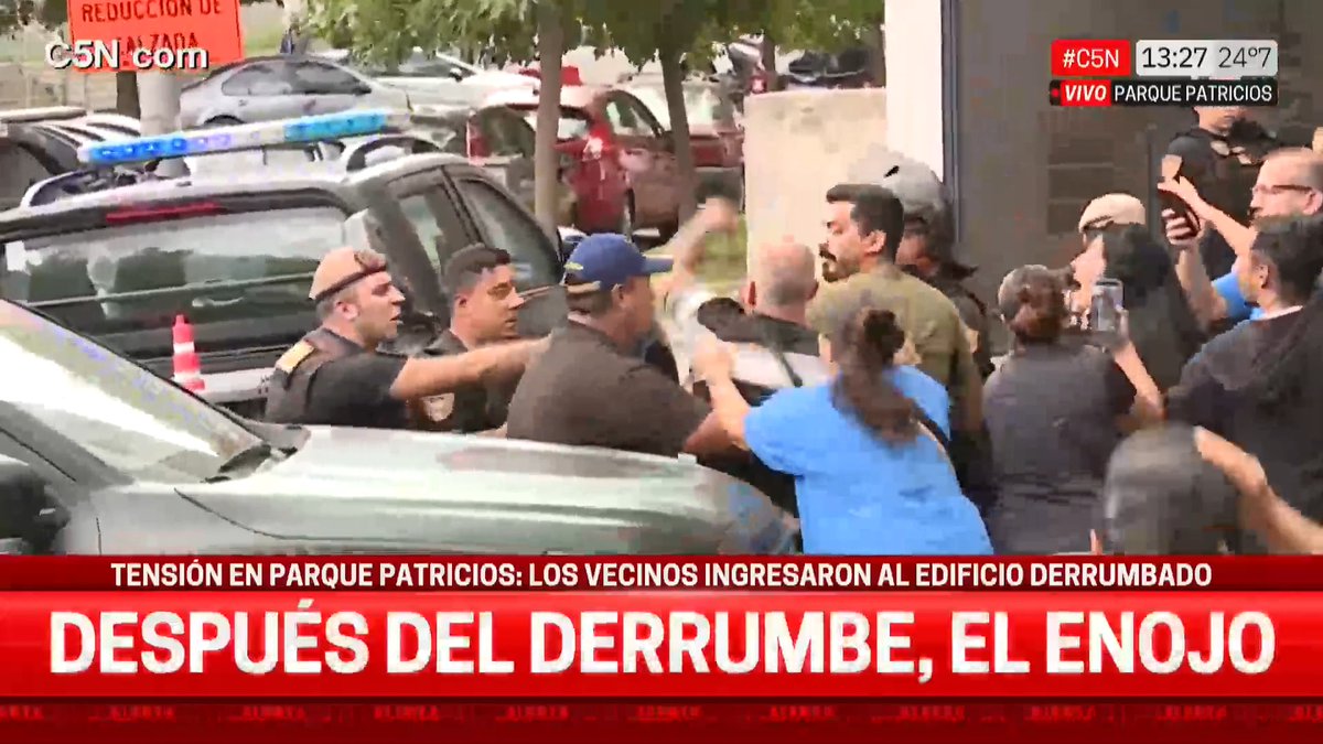 🔴 AHORA | Tensión en Parque Patricios: la Policía detiene a uno de los propietarios 📲 #C5N en vivo: