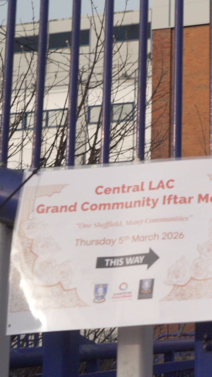 🌙 Last night, in partnership with the Central Local Area Committee, we hosted the third annual Grand Iftar at Hillsborough Stadium. Hundreds of people from different faiths and backgrounds came together to share food, connect and celebrate community. 🤝🍽️🕌💙🤍 #swfc #wawaw | Sheffield Wednesday Sheffield City Council