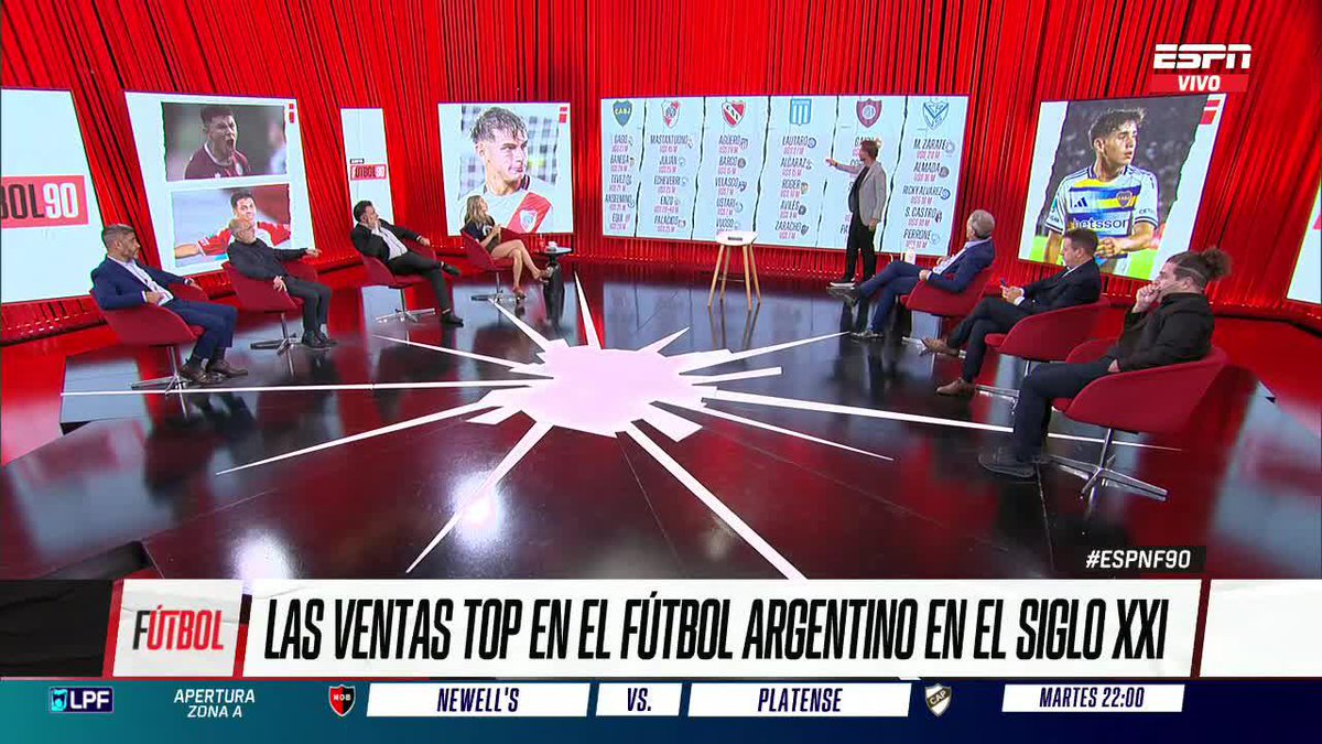 LAS VENTAS TOP EN EL FÚTBOL ARGENTINO DURANTE EL S. XXI Así vendieron Boca, River, Independiente, Racing, San Lorenzo y Vélez en los últimos años. ¿Cuál de los 6 hizo mejor negocio? ▶️ Mirá #ESPNF90 en el Plan Premium de #DisneyPlus