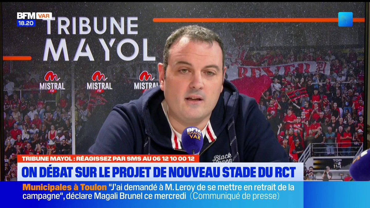 "Quand on parle de Mayol, on ne parle pas de n'importe quoi. Il faut le traiter avec objectivité. La conférence de presse était orientée" réagit Julien Perpère (président des "Fils de Besagne") au projet de nouveau stade présenté par Bernard Lemaître