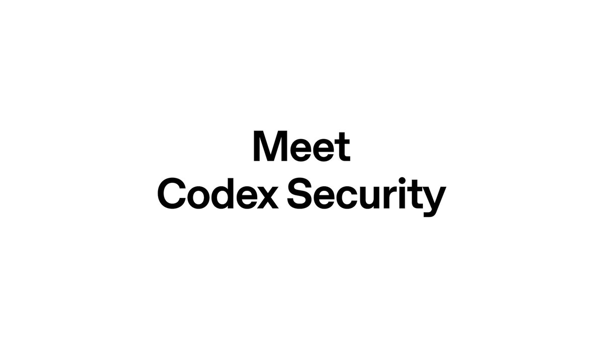We're introducing Codex Security. An application security agent that helps you secure your codebase by finding vulnerabilities, validating them, and proposing fixes you can review and patch. Now, teams can focus on the vulnerabilities that matter and ship code faster.
