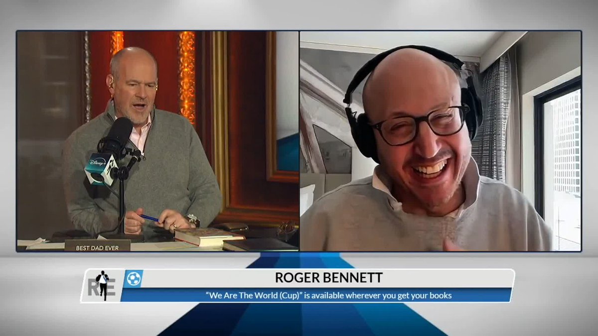 We had our guy roger bennett join us to chat about his his book, "We Are the World (Cup): A Personal History of the World's Greatest Sporting Event." Men in Blazers #soccer #futbol