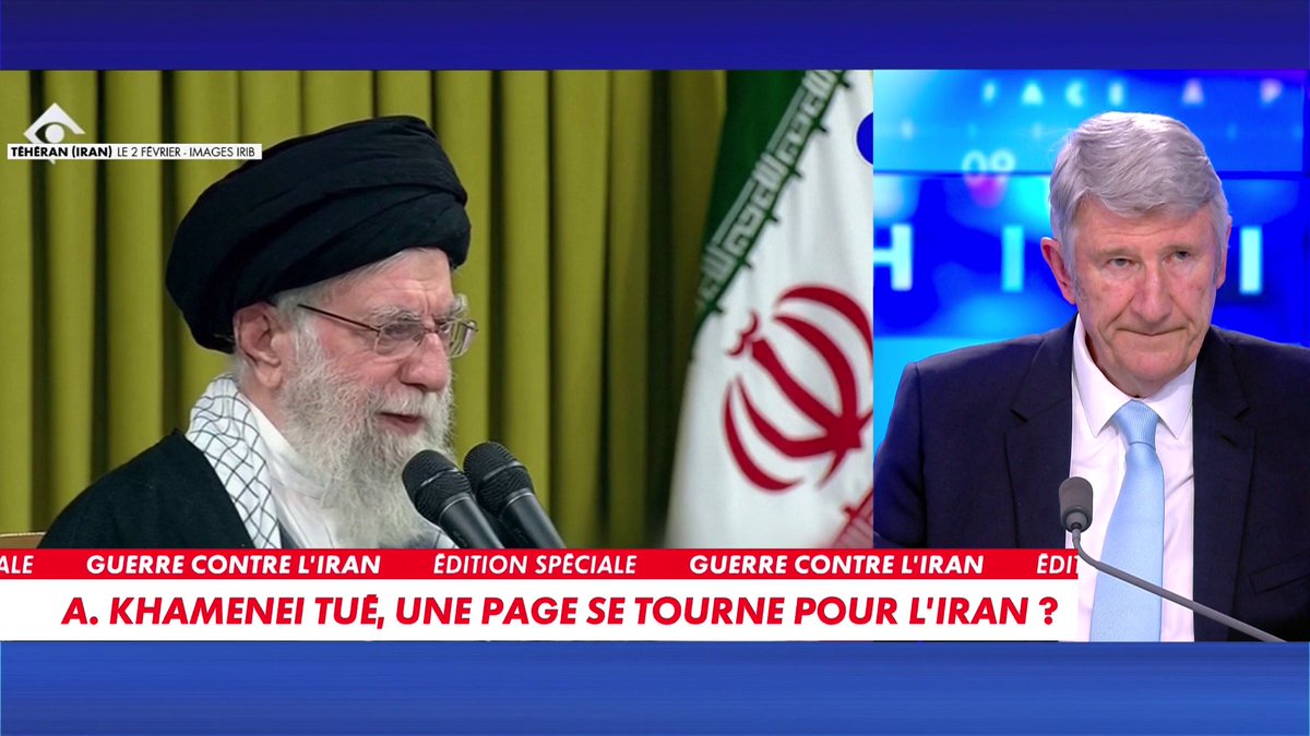 «La mort d'Ali Khamenei est aussi importante que la chute du mur de Berlin», observe Philippe de Villiers, ancien ministre, dans #FaceaPhilippeDeVilliers Toute l'info est à retrouver sur