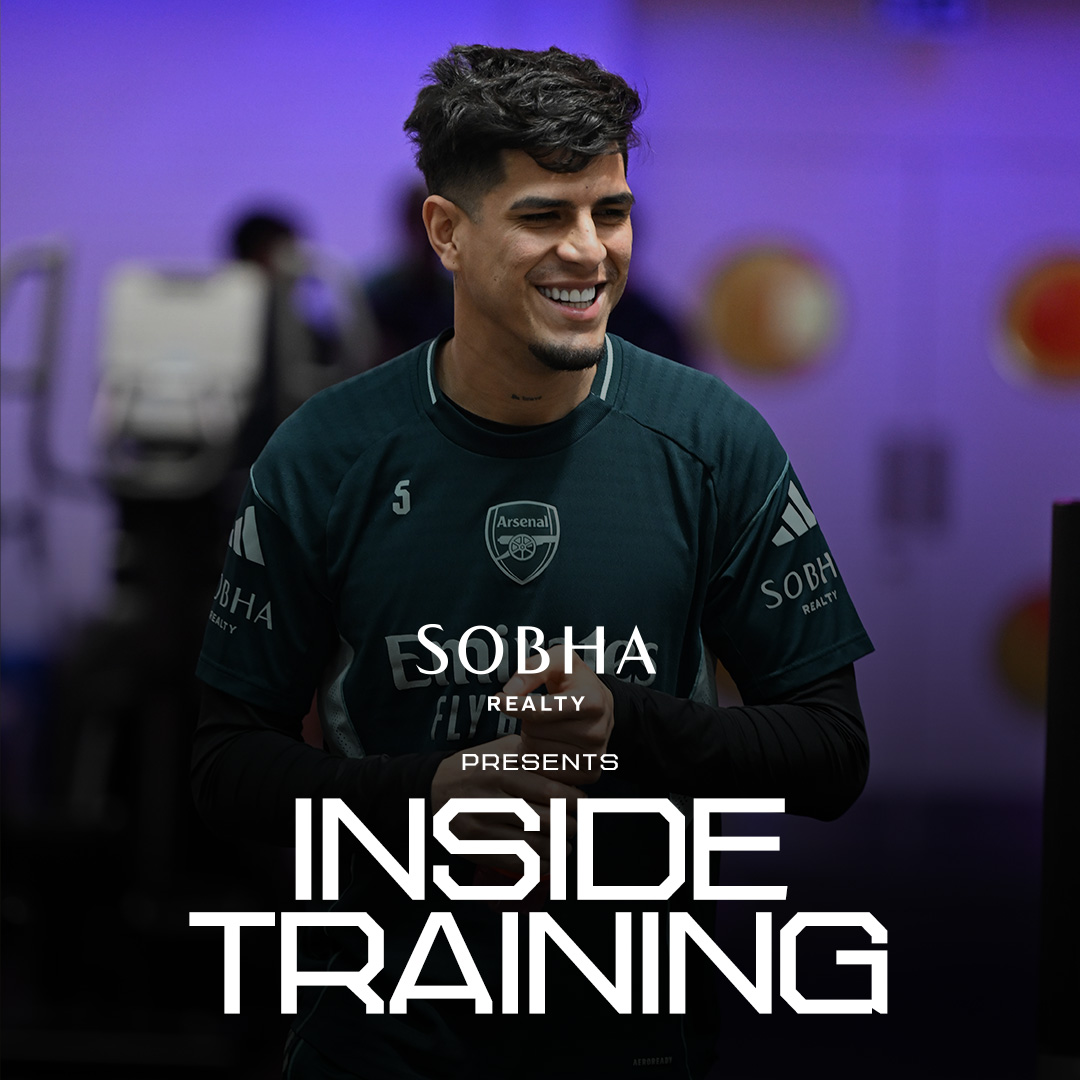 Martinelli with the bicycle kick 🚲 Check out a brand-new episode of Inside Training on The Arsenal App and our website 👇