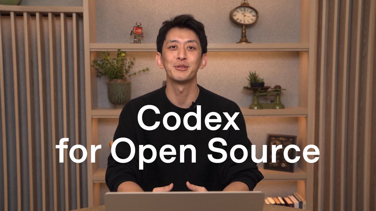 We’re launching Codex for Open Source to support the contributors who keep open-source software running. Maintainers can use Codex to review code, understand large codebases, and strengthen security coverage without taking on even more invisible work.