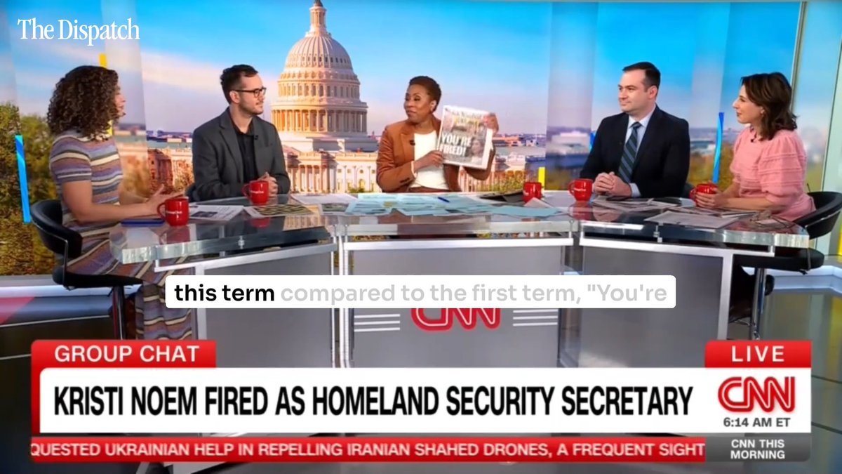 "It was just a matter of when and not if she would be fired." | @michaelrwarren discusses the firing of DHS Secretary Kristi Noem on CNN This Morning with Audie Cornish
