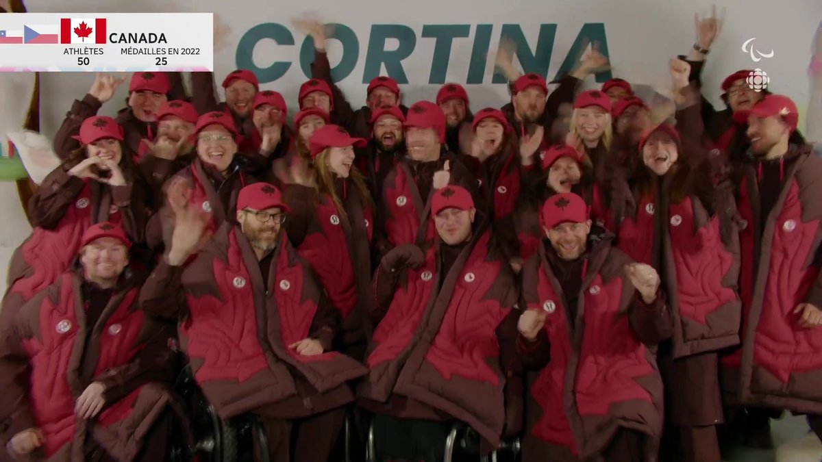 CÉRÉMONIE D'OUVERTURE 🎉 Voici la délégation canadienne 🇨🇦! Pour ne manquer aucun moment de la cérémonie d’ouverture des Jeux paralympiques de #MilanoCortina2026 👉 En langue des signes québécoise 👉 #rcsports #jeuxparalympiques #EquipeCanada #TeamCanada