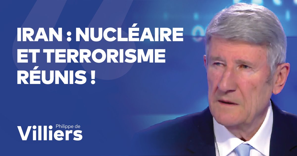 🎙️ Iran : c'est la première fois, dans l'histoire de l'humanité, qu'il y a une réunion physique entre la bombe atomique et le terrorisme. 🔗 Émission complète : #FaceAPhilippeDeVilliers #FADV #CNews