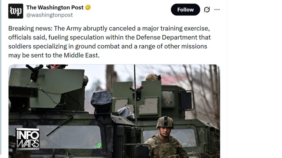 BREAKING: 82nd Airborne Preparing To Deploy To The Middle East To Secure The Strait Of Hormuz! » ALEX JONES IS LIVE NOW BREAKING THE LATEST: