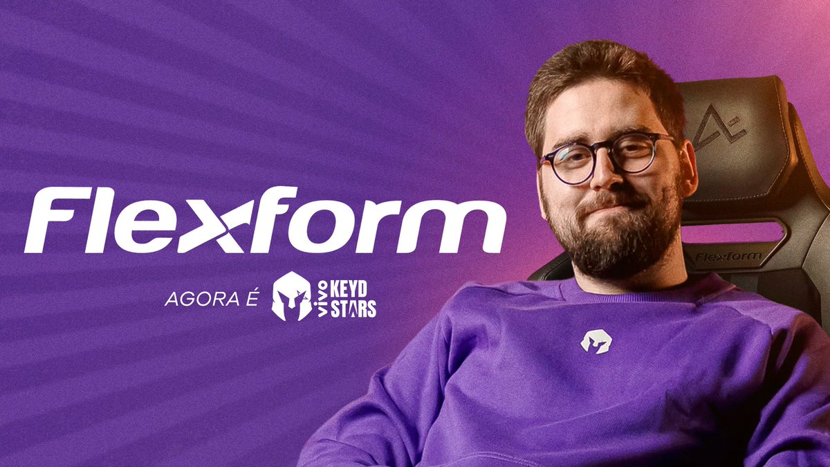 A performance começa no conforto. É com muito orgulho que anunciamos a chegada da Flexform à Vivo Keyd Stars, trazendo mais qualidade, tecnologia e bem-estar para elevar o nível do nosso jogo. Seja bem-vinda à Legião, Flexform! 💜