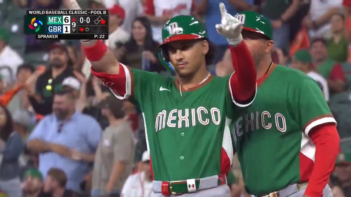 Alek Thomas tacks on two insurance runs for Team Mexico! #WorldBaseballClassic