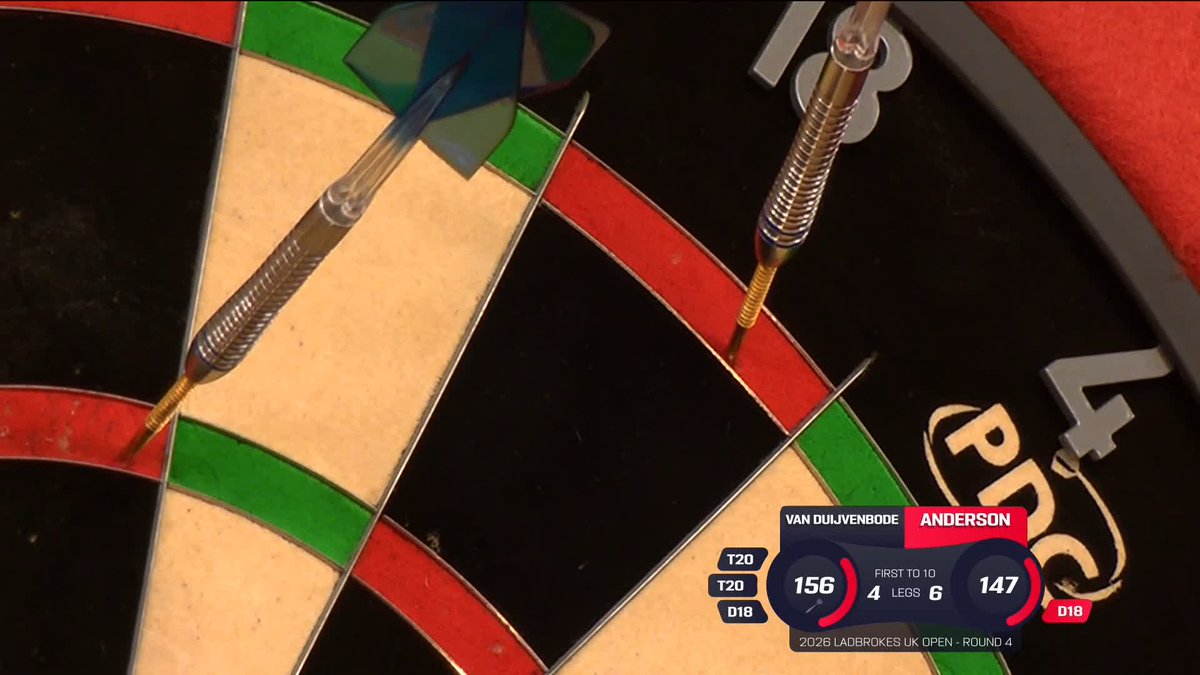 327 in six darts! 🔥 Vintage Gary Anderson! 👏 Live Scores &amp; Streaming #UKOpenDarts | R4
