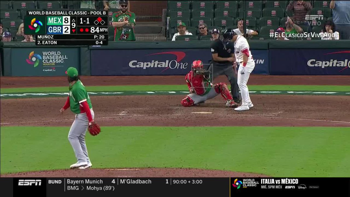 ¡Cayó el out 27 y TRIUNFO MEXICANO! Primera vez que México inicia con triunfo un Clásico Mundial de Béisbol. 🙌🇲🇽 Vencieron 8-2 a Gran Bretaña Lo disfrutaste por ESPN y #DisneyPlus