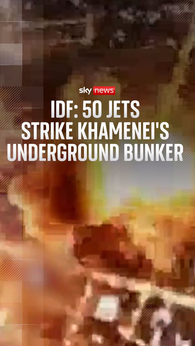 The IDF says the bunker beneath the former leader's compound in Tehran was being used by senior Iranian regime officials. It added that Ali Khamenei was killed before he could use the "secure emergency command centre" himself. Iran war latest ➡️