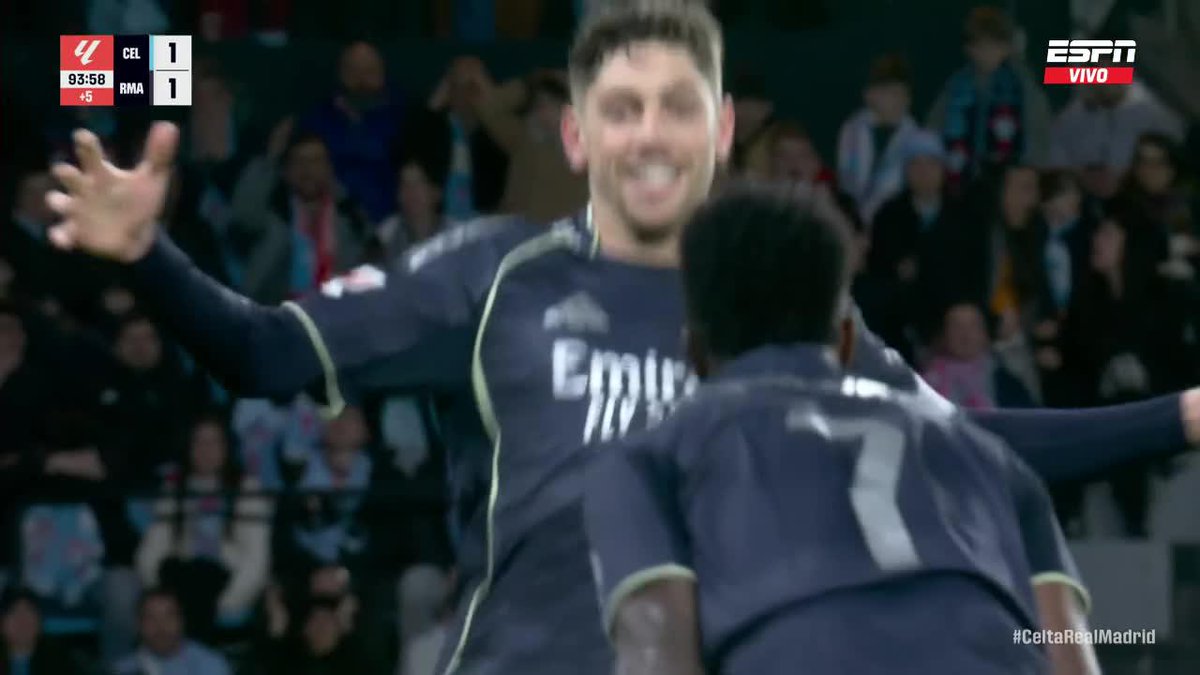 🤯🇺🇾 GOL AGÓNICO DE FEDE VALVERDE PARA EL TRIUNFO AGÓNICO DEL REAL MADRID.