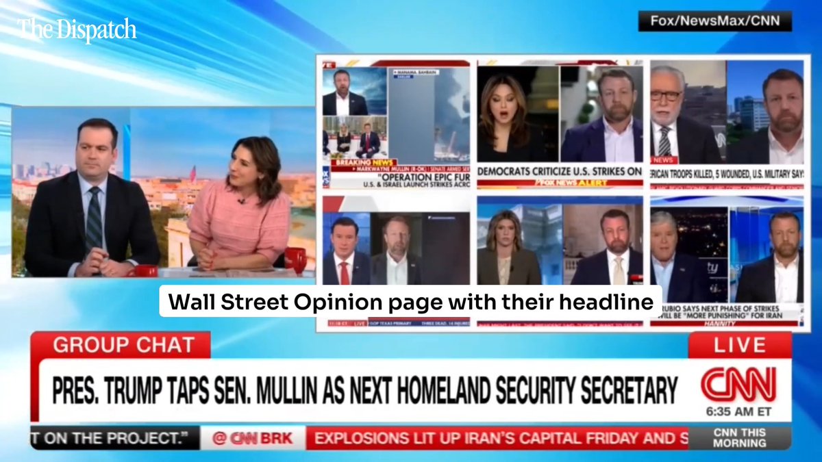 "You could do a lot worse than Markwayne Mullin." | @michaelrwarren on CNN This Morning with Audie Cornish