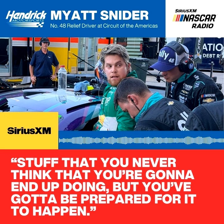 🏃 "He said 'alright, he's stepping out of the car, go get your gear, you've been approved' and I have never ran faster in my life." 𝘔𝘺𝘢𝘵𝘵 𝘚𝘯𝘪𝘥𝘦𝘳 dives into the process of getting into the No. 48 car last Sunday for Hendrick Motorsports More ➡️