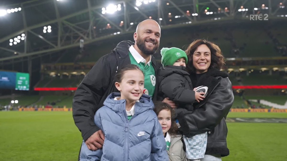 "Well done Daddy!" Jamison Gibson-Park marked his 50th appearance for Ireland with a win over Wales - and celebrated with his family on the Aviva pitch.