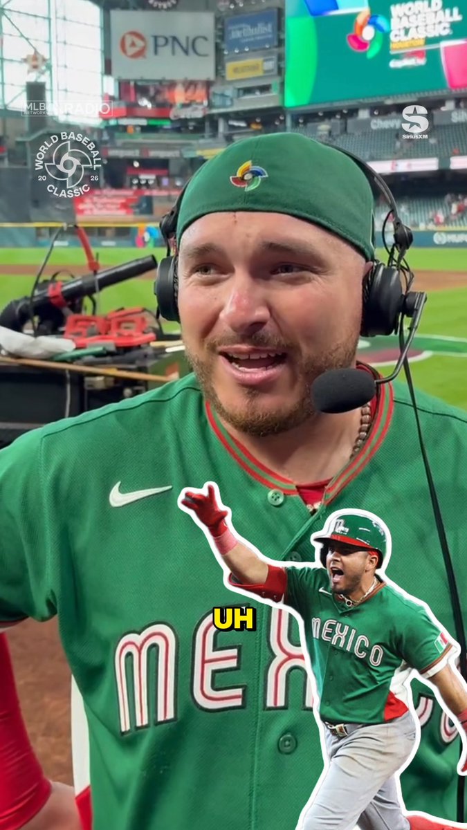 "To be on deck after [Jonathan Aranda], I think that's one of my best moments in baseball" Alejandro Kirk after Novena México 🇲🇽⚾'s first #WBC win with Ryan Spilborghs: 🎧 Listen live on @SiriusXM and the SiriusXM app 🔗