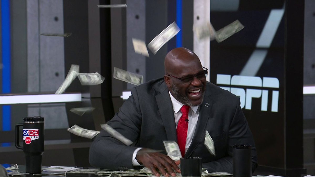 It's SHAQ's birthday, so the Inside crew had to drop Chuck Bucks on him 💰😂