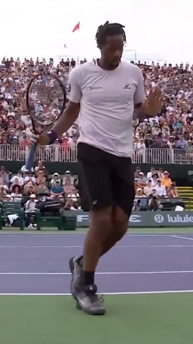 The artiste: Gael Monfils 👨‍🎨 The art: BNP Paribas Open | #TennisParadise