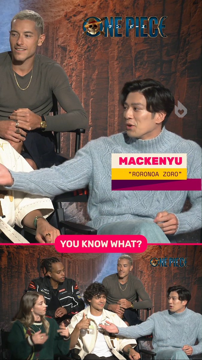 Once again Mackenyu &amp; Emily shares the same braincell with the pose they wanna do if they’re gonna be a wax figure 🖕🏻😂🖕🏻