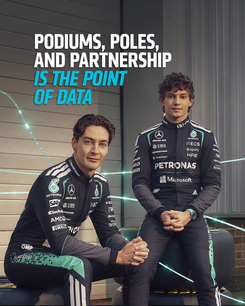 Here’s to George Russell, Kimi Antonelli, and the entire Mercedes-AMG PETRONAS F1 Team team as they drive into the 2026 F1 season. We’re with you through every length, corner, and kilometer. #TogetherWeAdvance