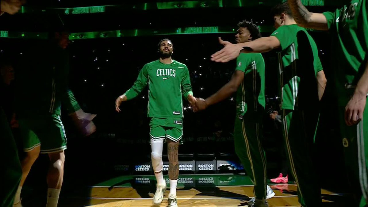 "Aaaand from Duke..." No. 0 is back in the lineup for the Boston Celtics ☘️