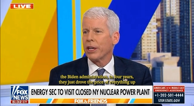 The Trump administration's leading objective is to lower energy prices. Four years of Biden drove up the price of everything—electricity, natural gas, heating, diesel, jet fuel. Unleashing American energy, including nuclear, is common sense, and will bring prices down!