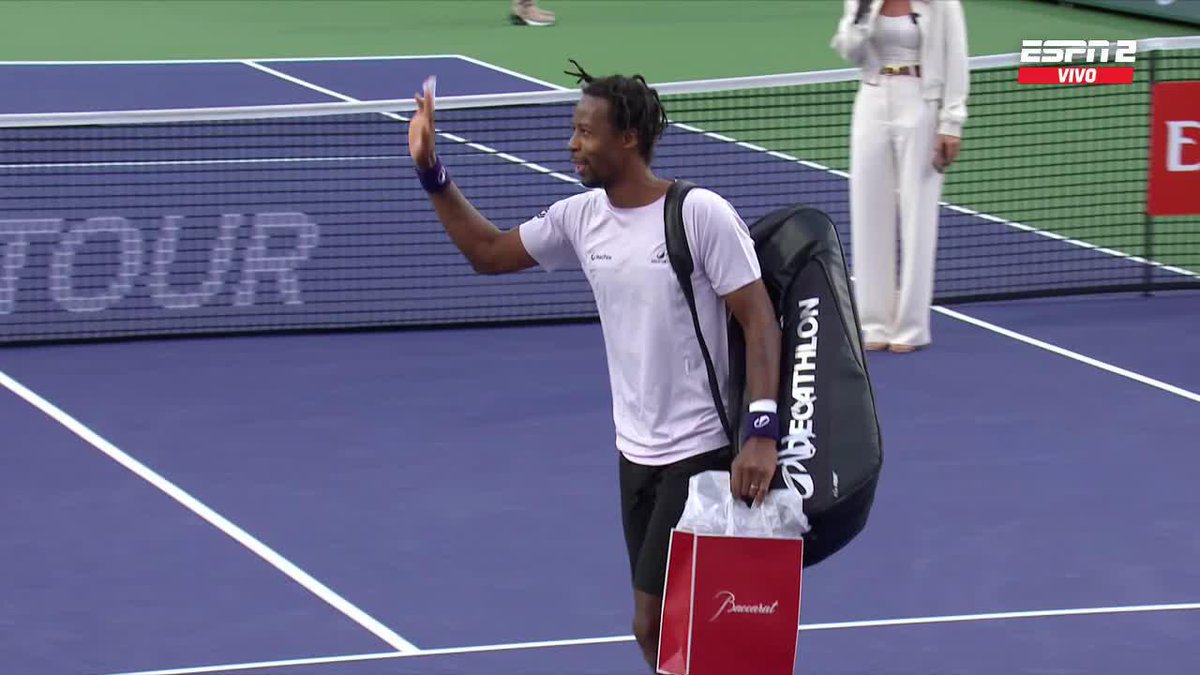 2005 - 2026 👋 L’ovation pour Gaël Monfils après sa dernière sortie à Indian Wells. ❤️🇫🇷