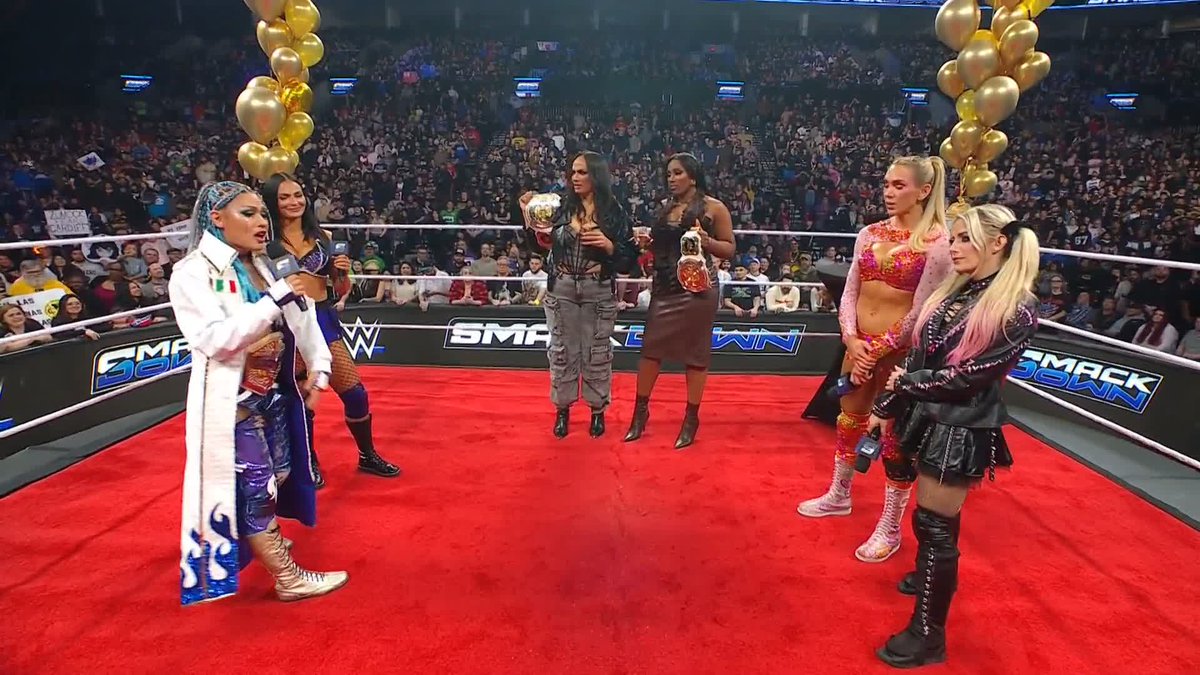 LET'S GO!! We're getting Charlotte Flair &amp; Lexi (Kaufman) Cabrera vs. Kayla Klingensmith 💋 &amp; GIULIA ＝ ジュリア RIGHT NOW! 🔥