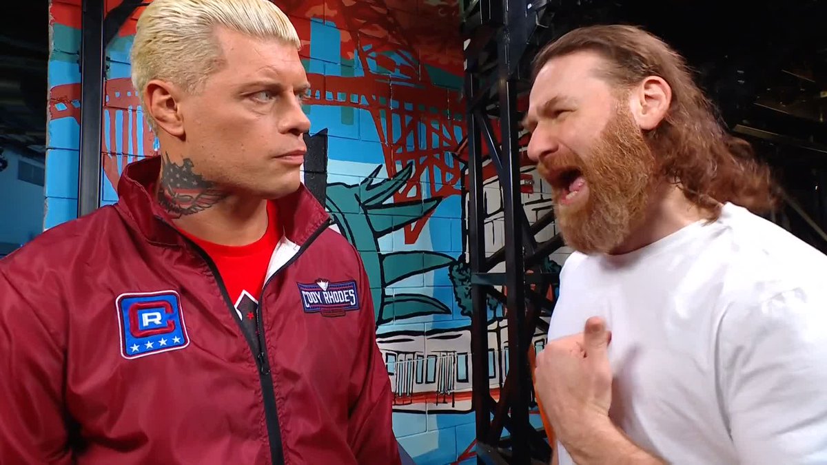 .Sami Zayn is going through it... 😬 Cody Rhodes