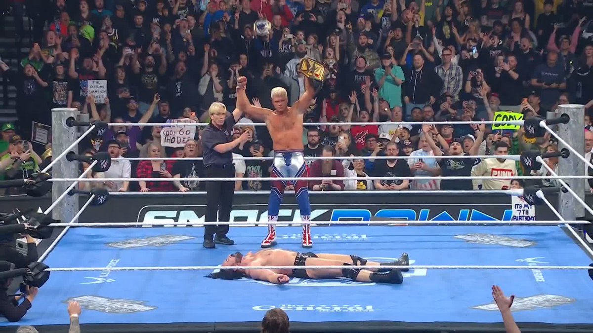 AND NEW!!! Cody Rhodes is heading to WrestleMania as the NEW Undisputed WWE Champion!!! 🏆
