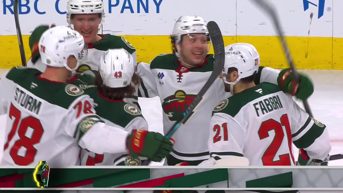 debut goal ✅ Wild 2 goals in 18 seconds ✅