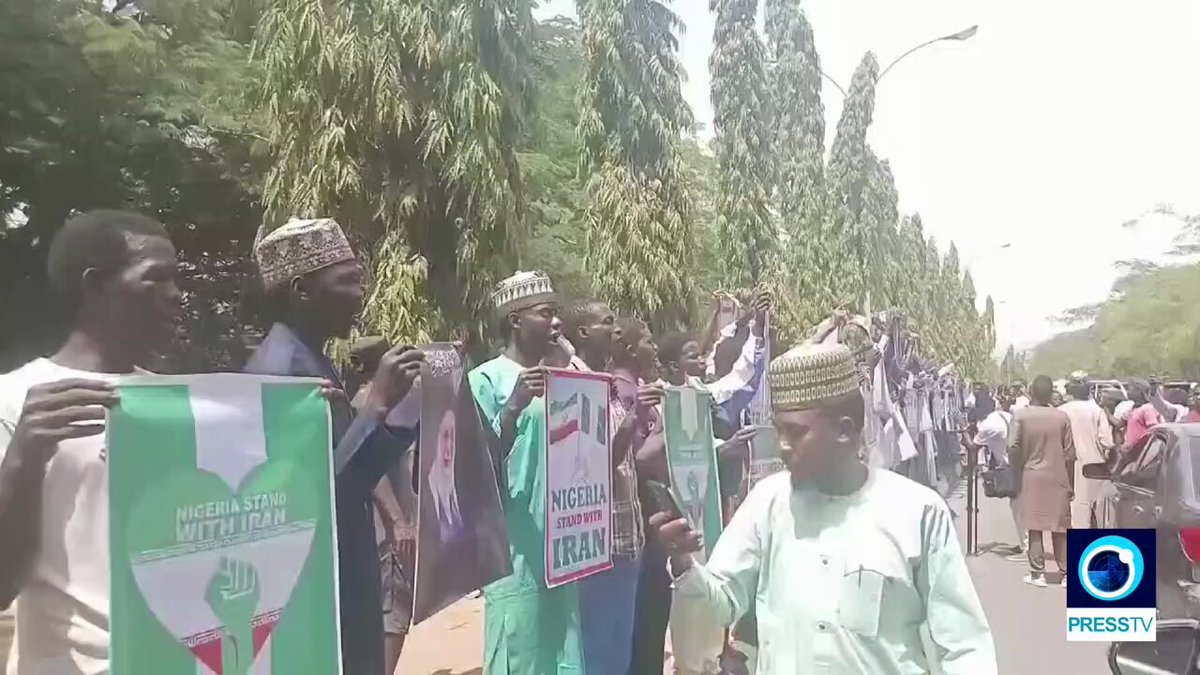 People in Nigeria took to the streets to condemn the US-Israeli aggression against Iran. Follow: